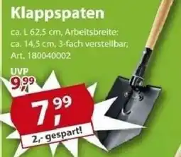 Sonderpreis Baumarkt Klappspaten Angebot
