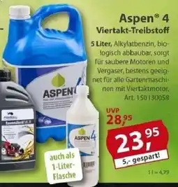 Sonderpreis Baumarkt Aspen 4 Viertakt-Treibstoff Angebot