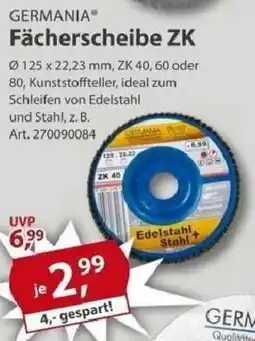 Sonderpreis Baumarkt GERMANIA Fächerscheibe ZK Angebot