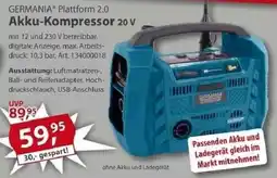 Sonderpreis Baumarkt GERMANIA Plattform 2.0 Akku-Kompressor 20 v Angebot