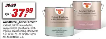 toom Baumarkt Wandfarbe Feine Farben 2,5L Angebot