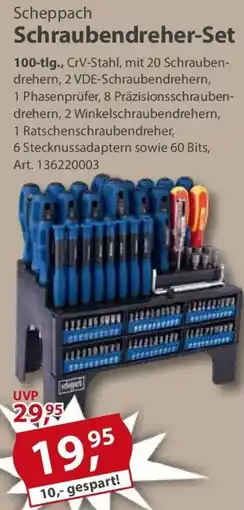 Sonderpreis Baumarkt Scheppach Schraubendreher-Set Angebot