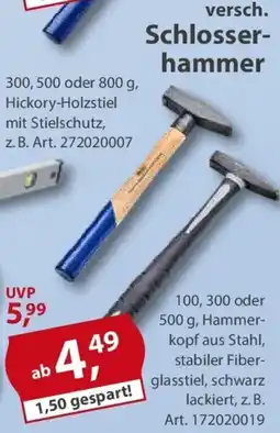 Sonderpreis Baumarkt versch. Schlosserhammer Angebot
