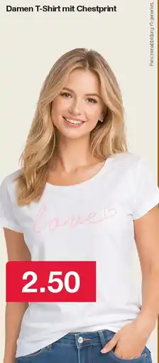 Woolworth Damen T-Shirt mit Chestprint Angebot
