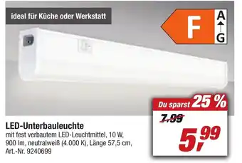 toom Baumarkt LED Unterbauleuchte Angebot