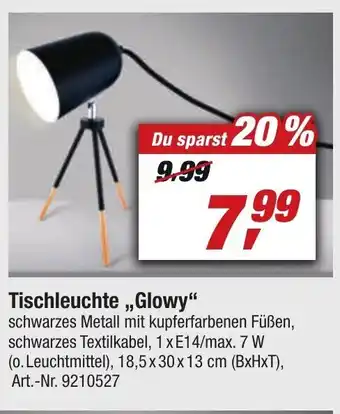 toom Baumarkt Tischleuchte Glowy Angebot