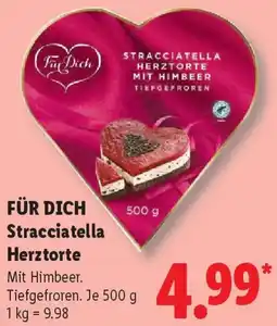 Lidl FÜR DICH Stracciatella Herztorte Angebot
