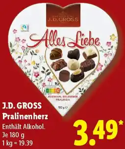 Lidl J.D. GROSS Pralinenherz Angebot