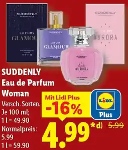 Lidl SUDDENLY Eau de Parfum Woman Angebot