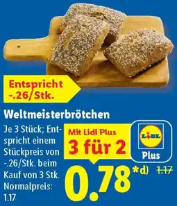 Lidl Weltmeisterbrötchen Angebot