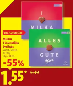 Lidl I Love Milka Pralinés Angebot