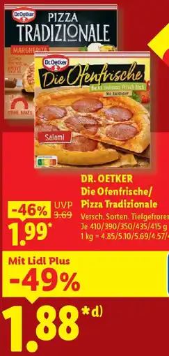 Lidl DR. OETKER Die Ofenfrische/ Pizza Tradizionale Angebot