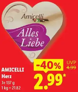 Lidl AMICELLI Herz Angebot