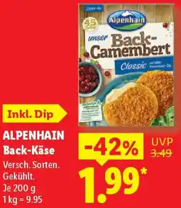 Lidl ALPENHAIN Back-Käse Angebot