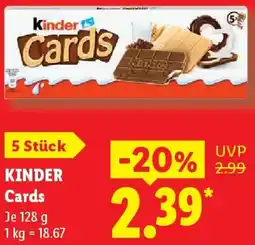 Lidl KINDER Cards Angebot