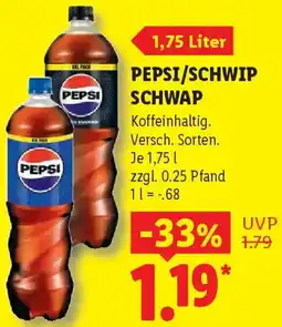 Lidl Pepsi/schwip schwap Angebot