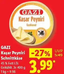 Lidl GAZİ Kaşar Peyniri Kashkaval Angebot
