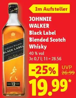 Lidl JOHNNIE WALKER Black Label Blended Scotch Whisky Angebot