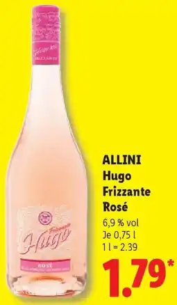 Lidl ALLINI Hugo Frizzante Rosé Angebot
