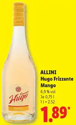 Lidl ALLINI Hugo Frizzante Mango Angebot