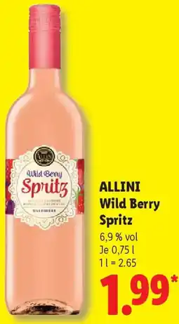 Lidl ALLINI Wild Berry Spritz Angebot