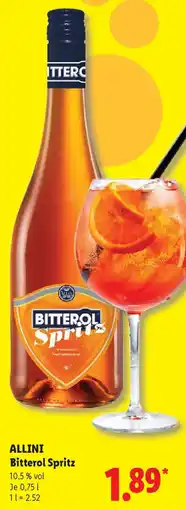 Lidl ALLINI Bitterol Spritz Angebot
