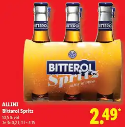Lidl ALLINI Bitterol Spritz Angebot
