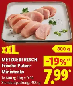 Lidl METZGERFRISCH Frische Puten Ministeaks Angebot