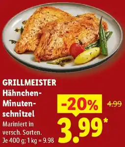 Lidl GRILLMEISTER Hähnchen Minutenschnitzel Angebot