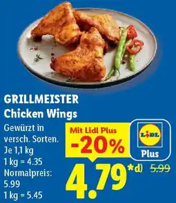 Lidl GRILLMEISTER Chicken Wings Angebot