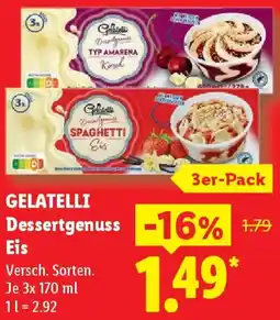 Lidl GELATELLI Dessertgenuss Eis Angebot