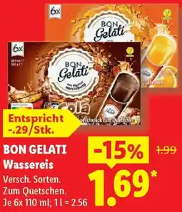 Lidl BON GELATI Wassereis Angebot