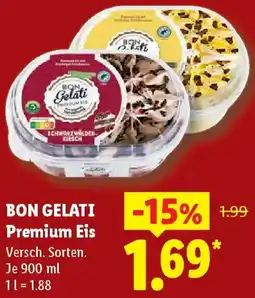 Lidl BON GELATI Premium Eis Angebot