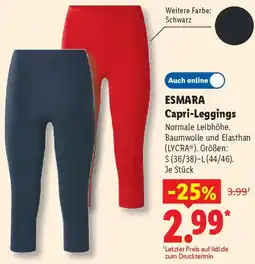 Lidl ESMARA Capri-Leggings Angebot