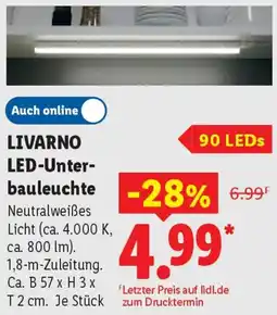 Lidl LIVARNO LED-Unterbauleuchte Angebot
