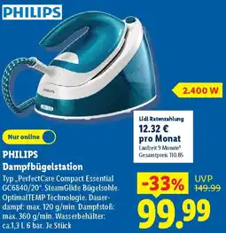 Lidl PHILIPS Dampfbügelstation Angebot