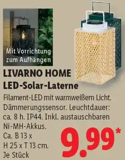 Lidl LIVARNO HOME LED-Solar-Laterne Angebot