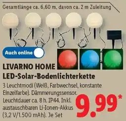Lidl LIVARNO HOME LED-Solar-Bodenlichterkette Angebot