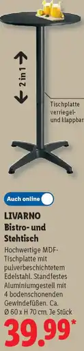 Lidl LIVARNO Bistro- und Stehtisch Angebot