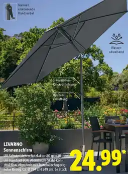 Lidl LIVARNO Sonnenschirm Angebot