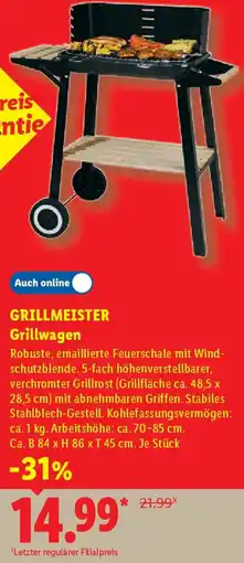 Lidl GRILLMEISTER Grillwagen Angebot