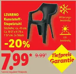 Lidl LIVARNO Kunststoff Stapelstuhl Angebot