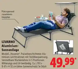 Lidl LIVARNO Aluminium Sonnenliege Angebot