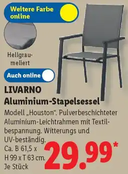 Lidl LIVARNO Aluminium-Stapelsessel Angebot