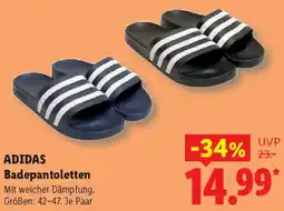 Lidl ADIDAS Badepantoletten Angebot