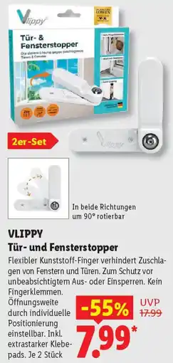 Lidl VLIPPY Tür- und Fensterstopper Angebot
