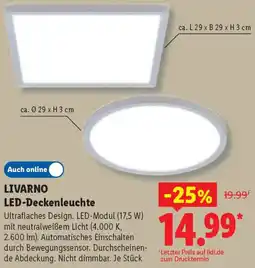 Lidl LIVARNO LED-Deckenleuchte Angebot