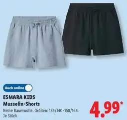 Lidl ESMARA KIDS Musselin-Shorts Angebot