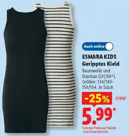 Lidl ESMARA KIDS Geripptes Kleid Angebot