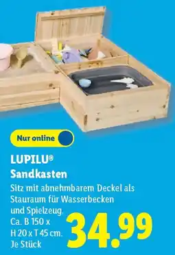 Lidl LUPILU Sandkasten Angebot